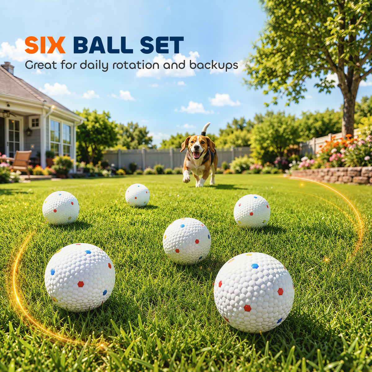 Lot de 6 Balles pour Chien