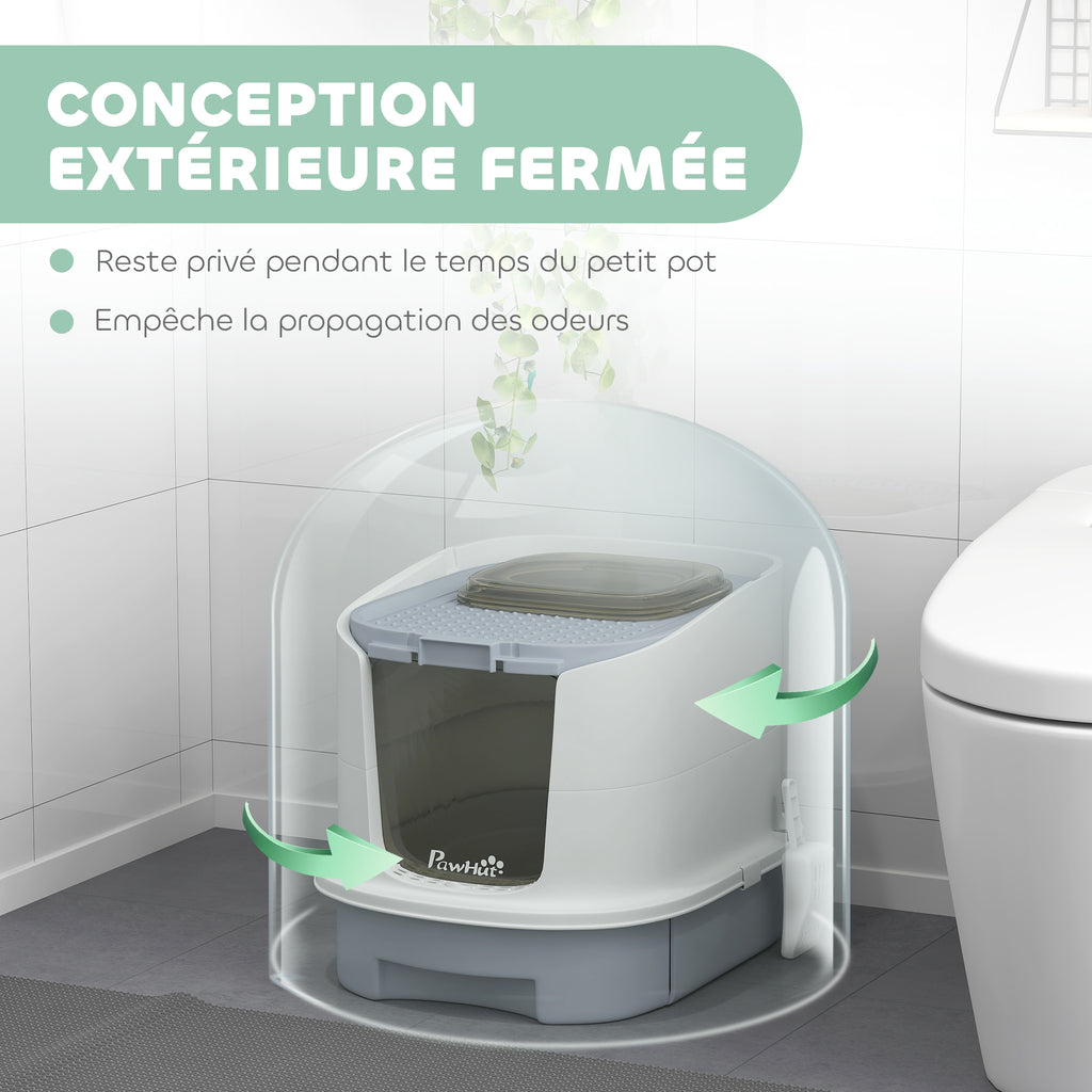 Maison de Toilette pour Chat Fermée