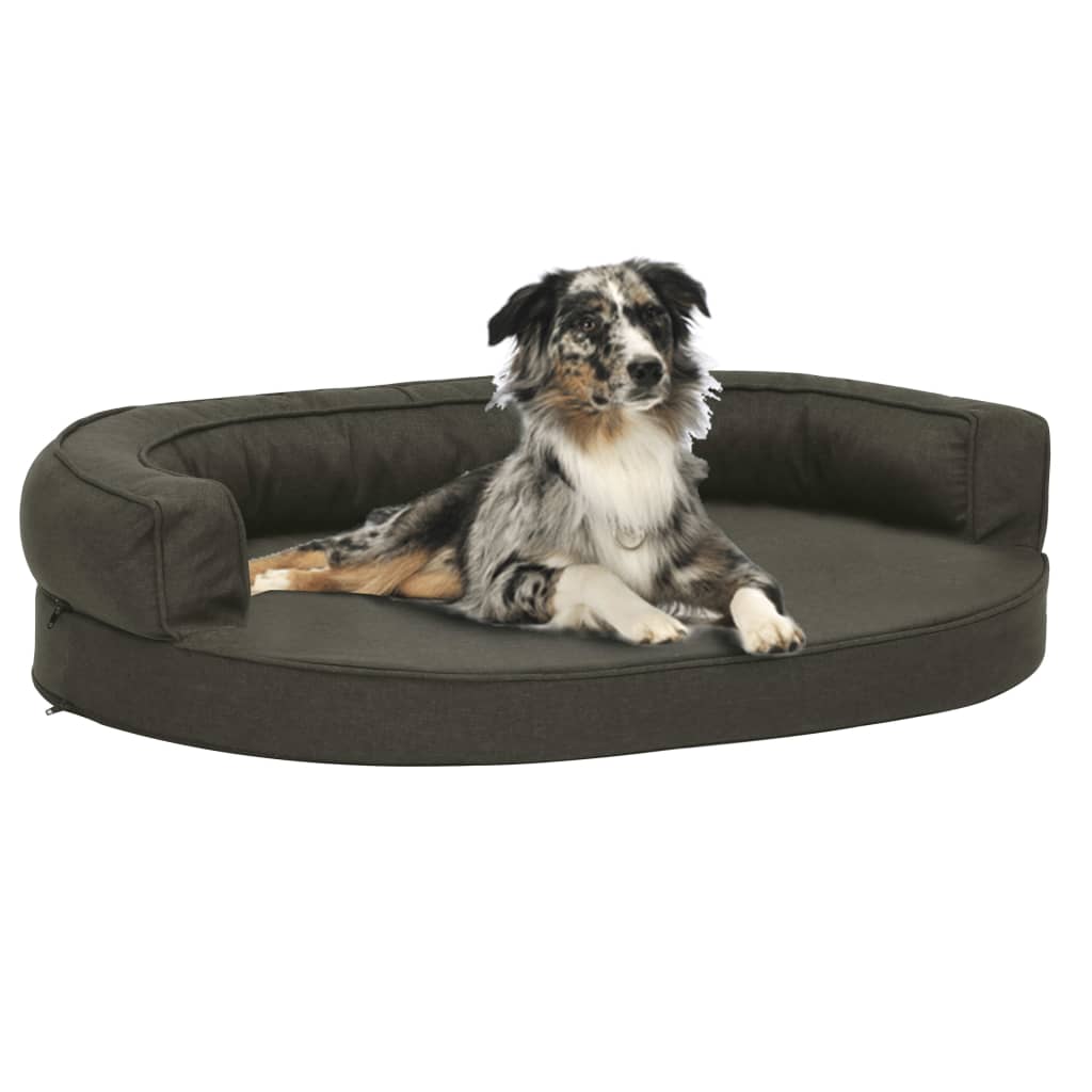 Matelas De Lit Ergonomique De Chien Aspect De Lin