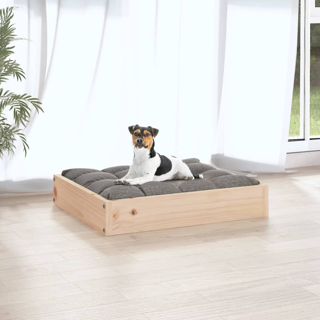 Lit Pour Chien 51,5X44X9 Cm Bois De Pin Solide