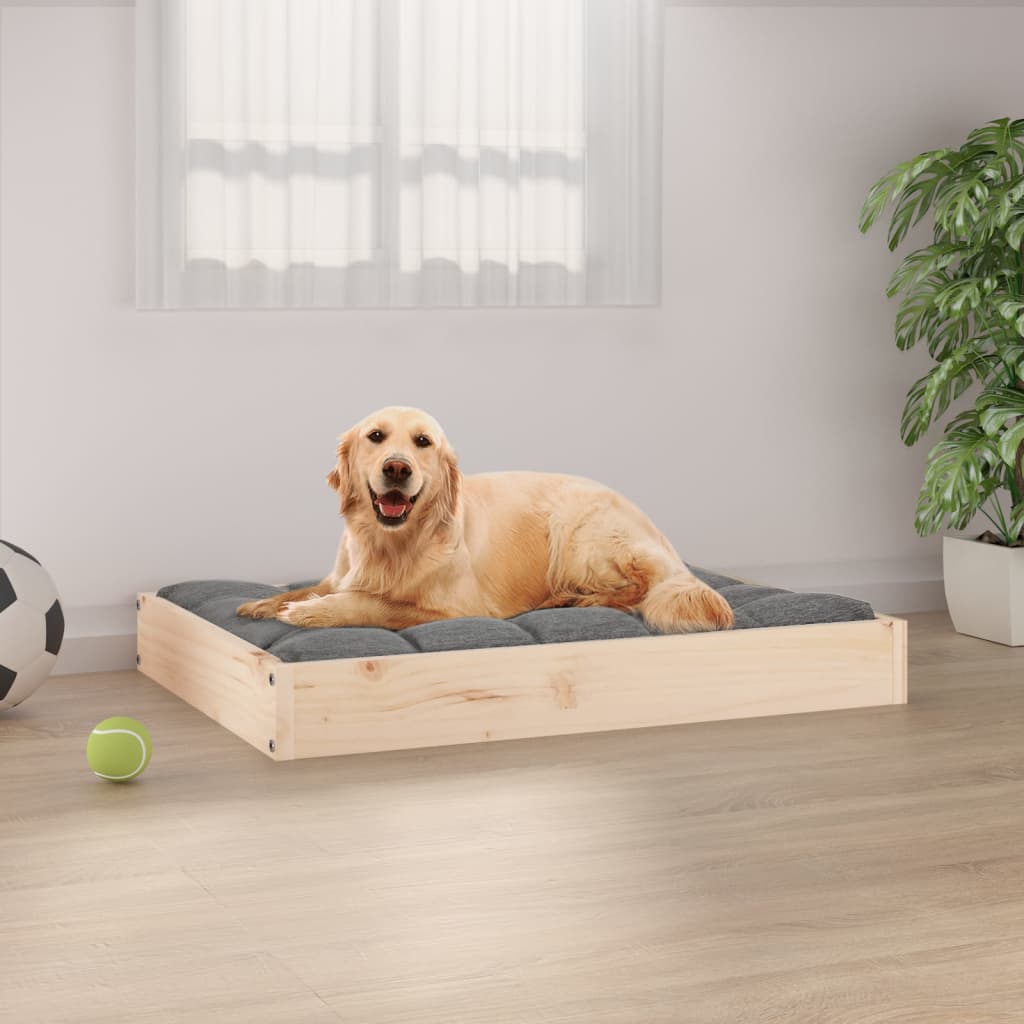 Lit Pour Chien 51,5X44X9 Cm Bois De Pin Solide