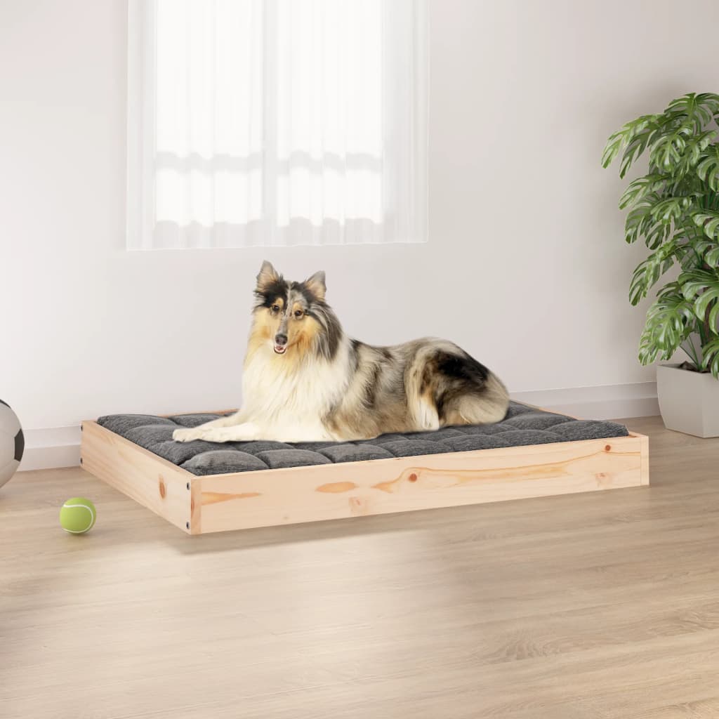 Lit Pour Chien 51,5X44X9 Cm Bois De Pin Solide