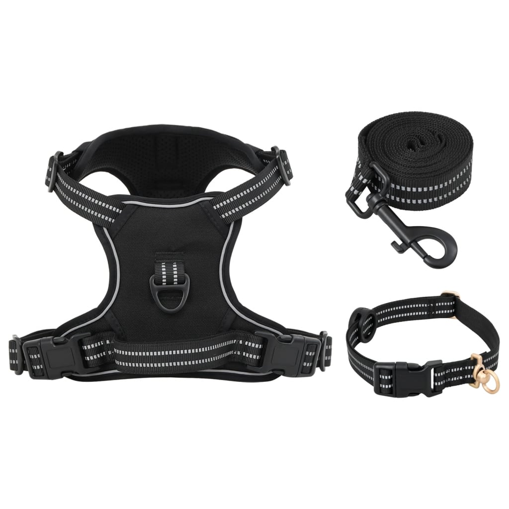 Harnais Pour Chien Avec Laisse Et Collier Réglables S