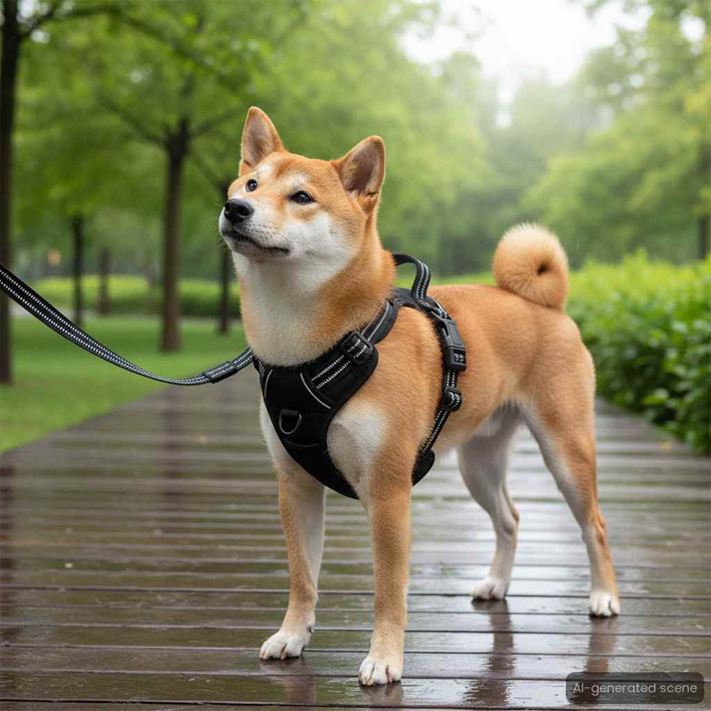 Harnais Pour Chien Avec Laisse Et Collier Réglables S