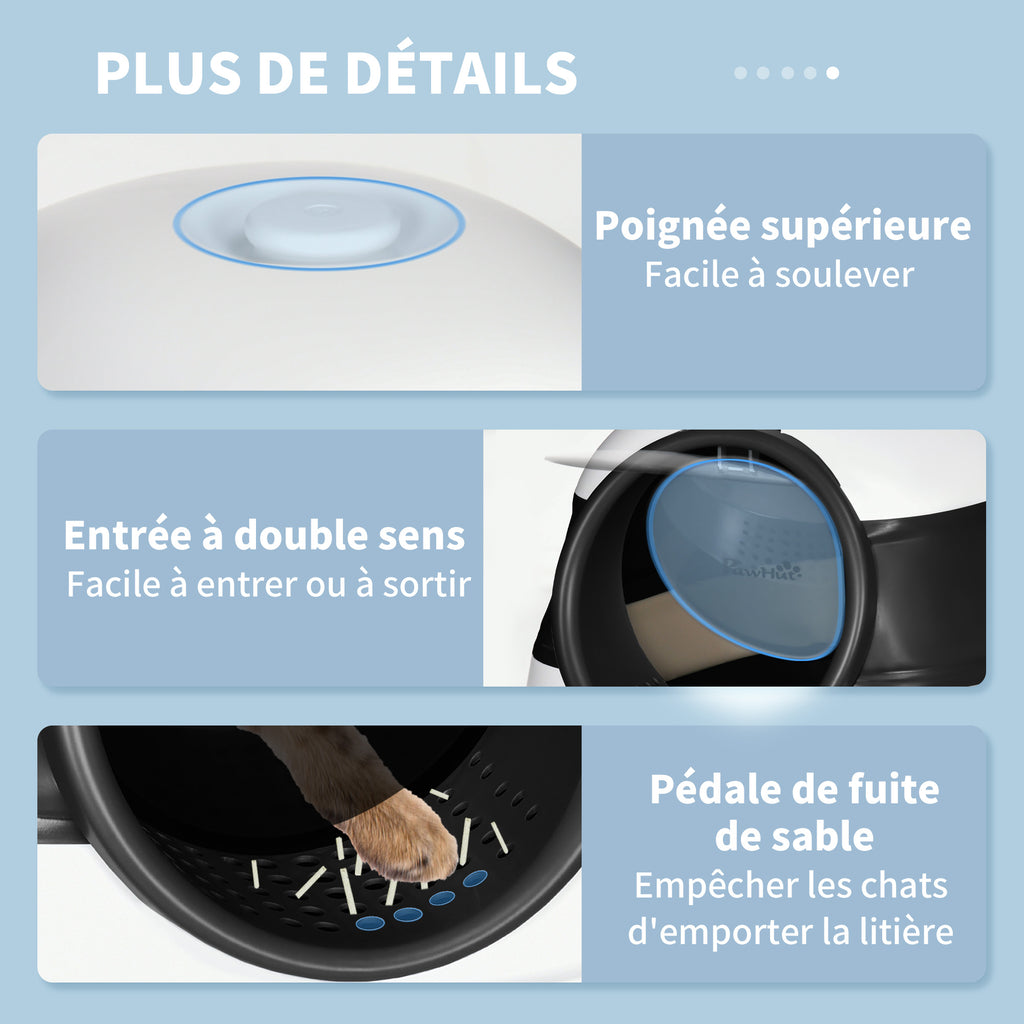 Bac à Litière pour Chat Pliable