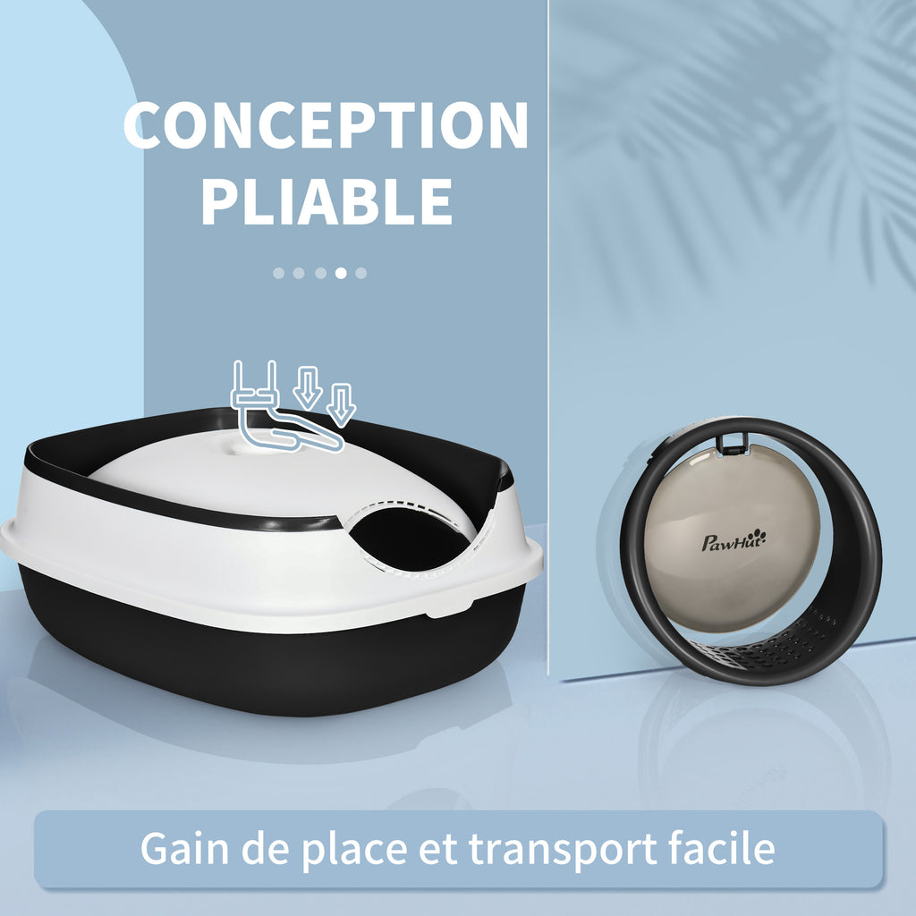 Bac à Litière pour Chat Pliable