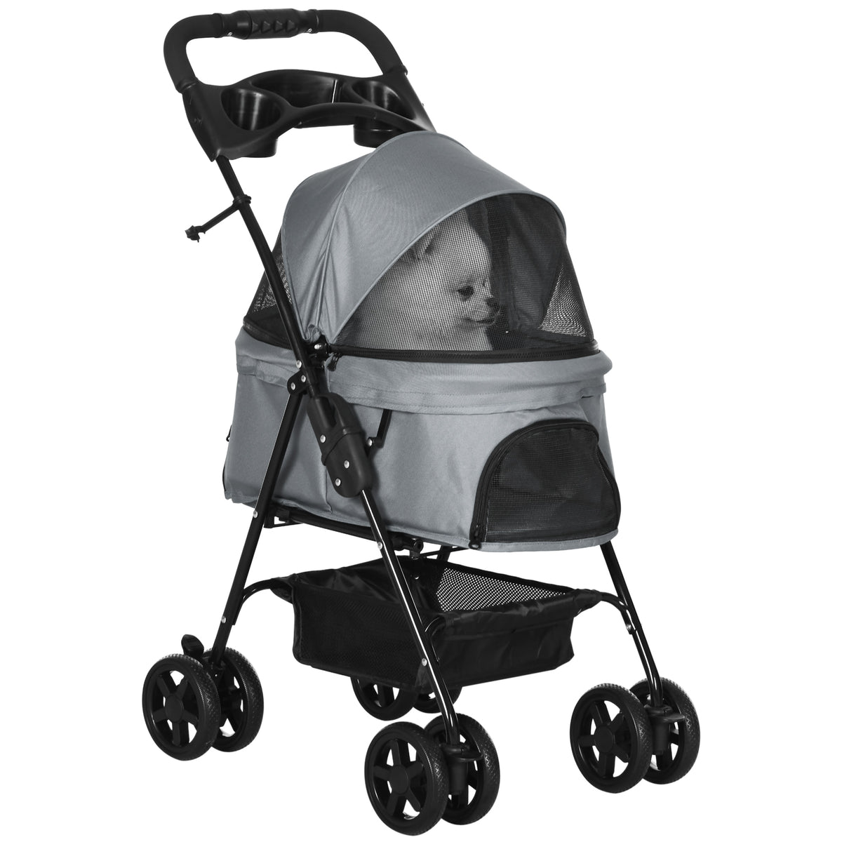Poussette pour Chien et Chat Pliable