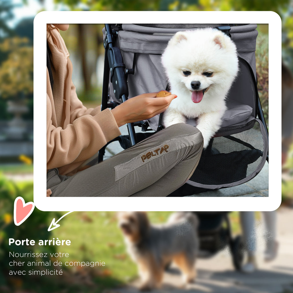 Poussette pour Chien et Chat Pliable