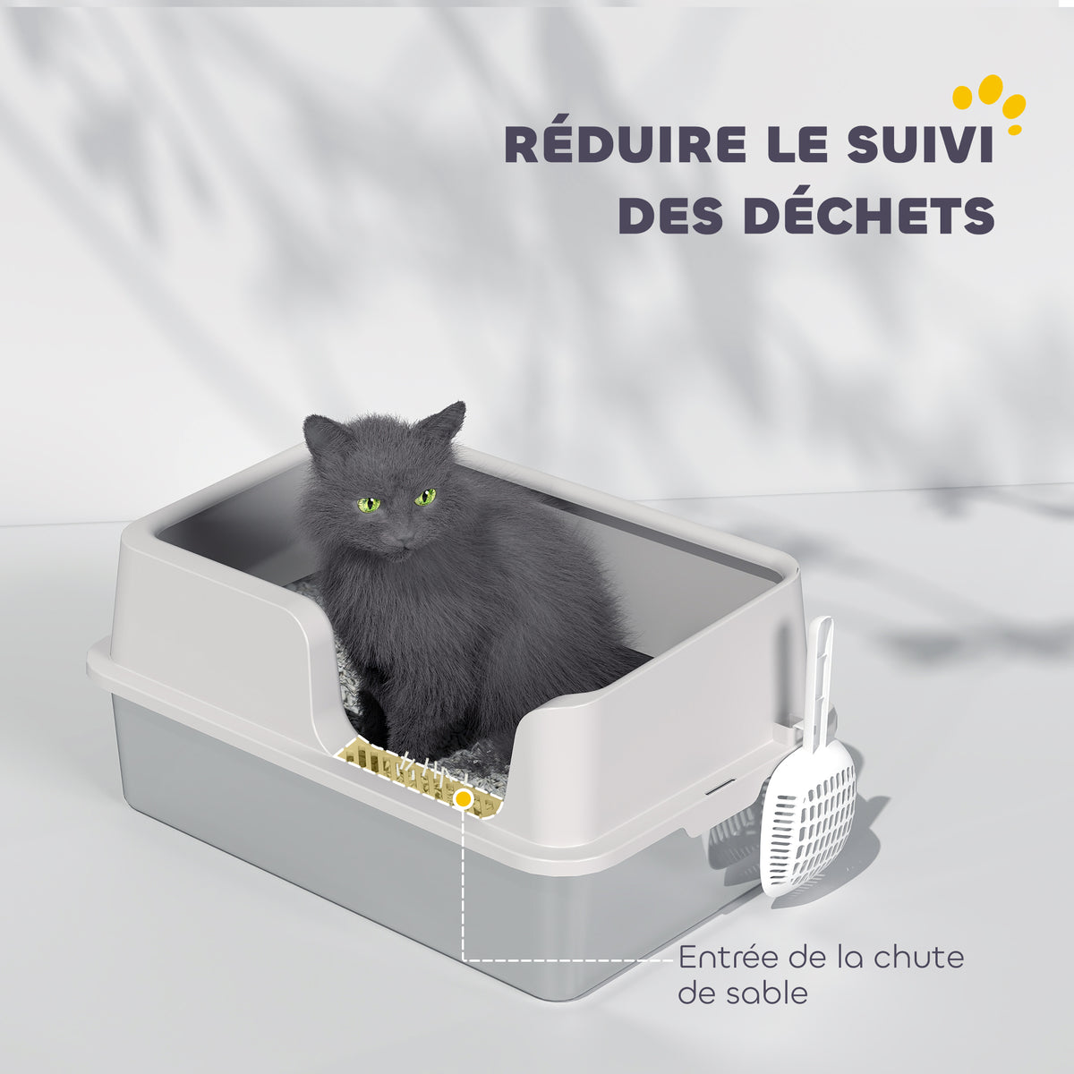 Litière pour Chat en Acier Inoxydable