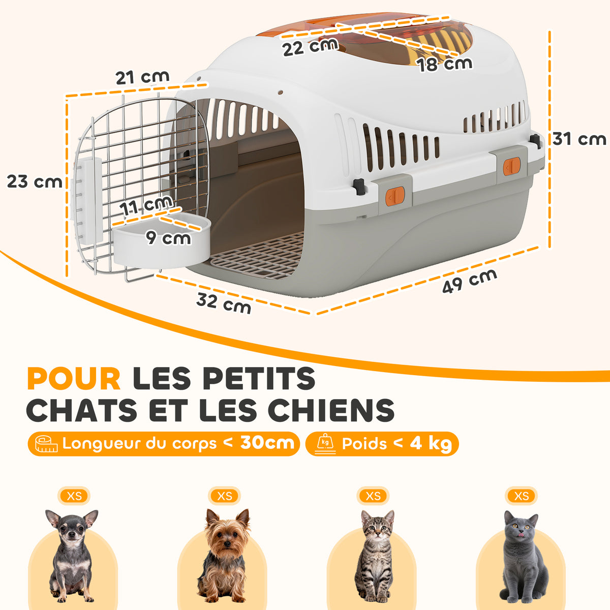 Caisse de Transport pour Chat et Chien