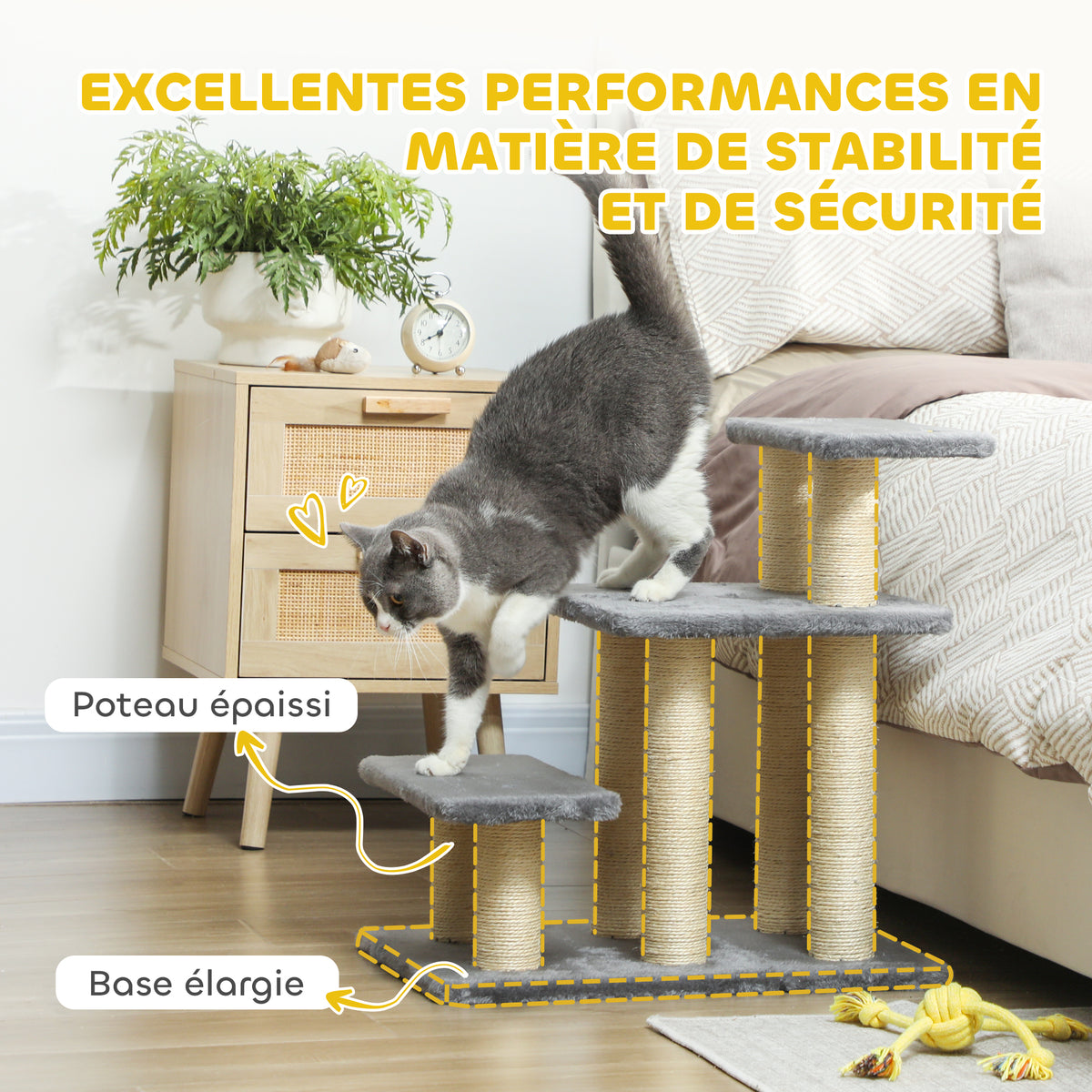 Escalier pour Animaux avec Griffoirs