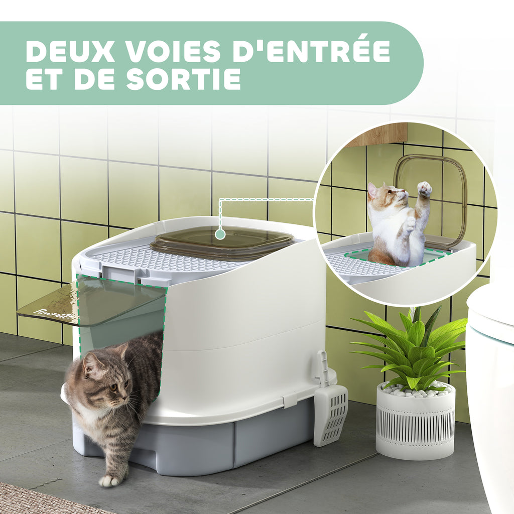 Maison de Toilette pour Chat Fermée