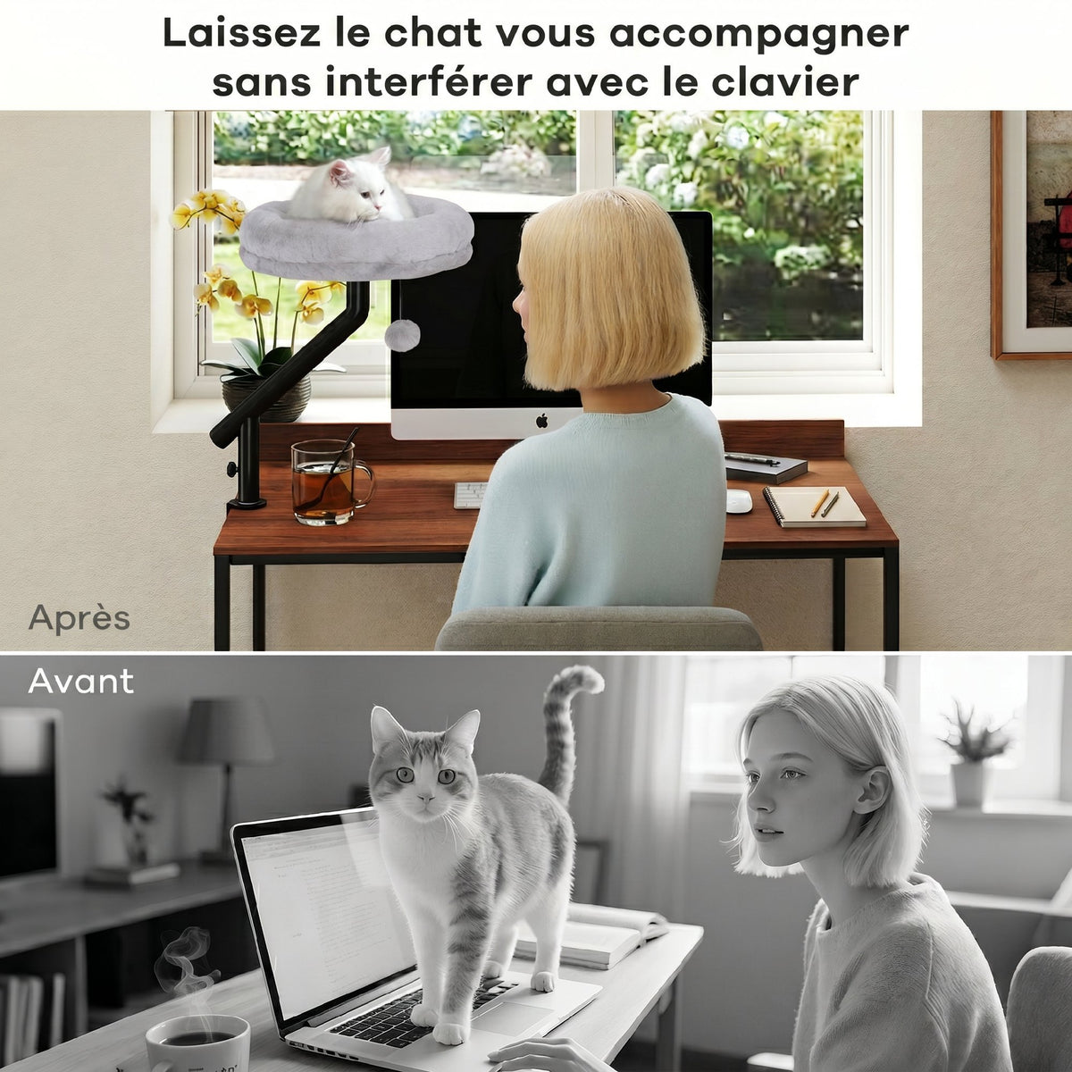 Lit de Bureau pour Chat