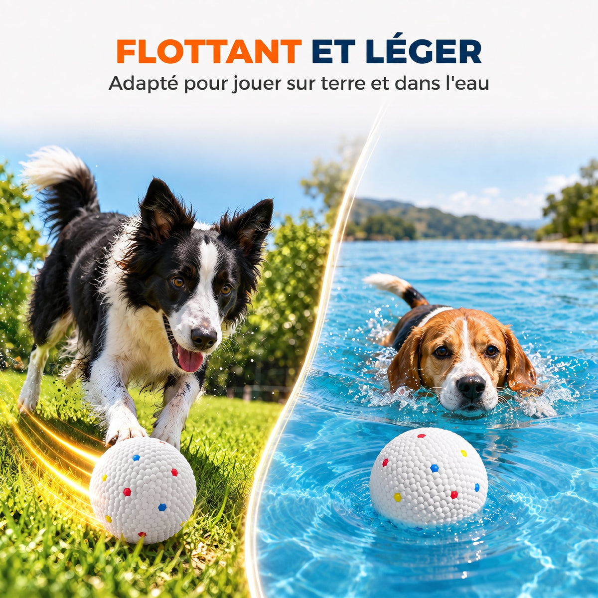 Lot de 6 Balles pour Chien