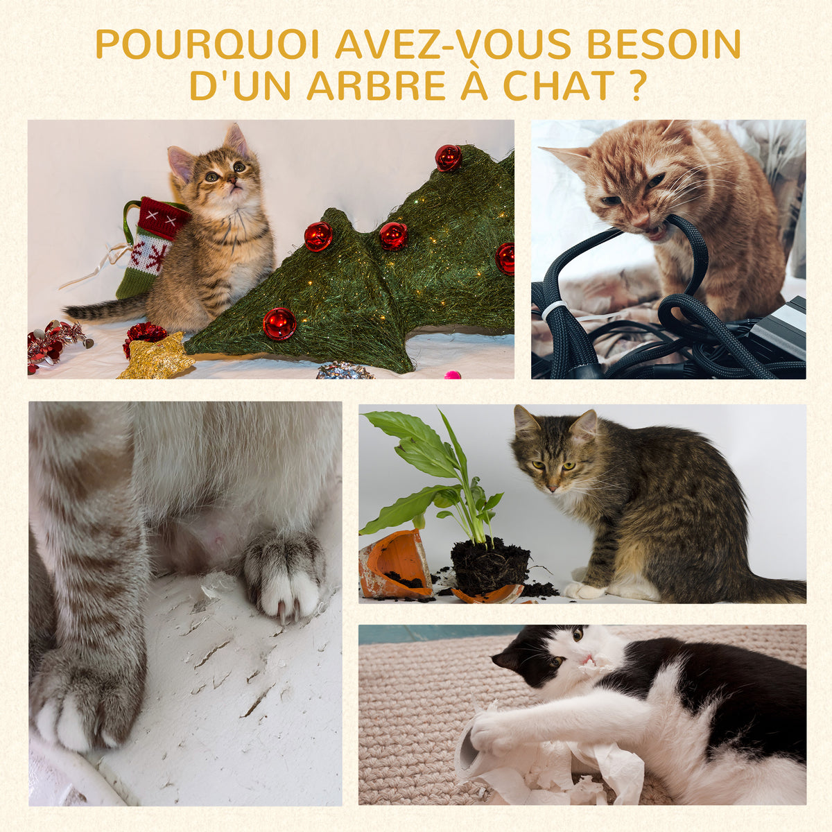 Arbre à Chat Griffoir Design