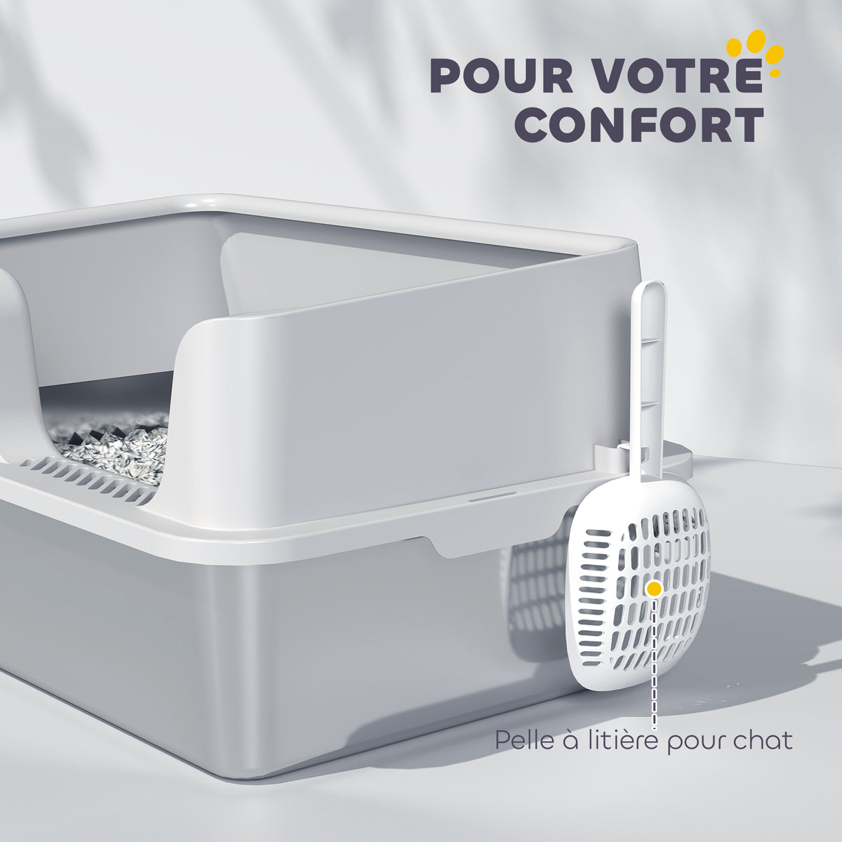 Litière pour Chat en Acier Inoxydable
